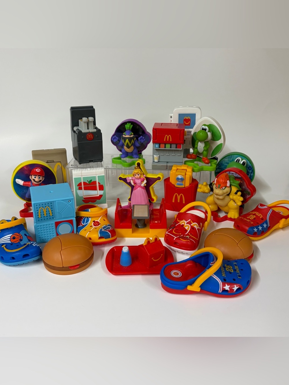 McDonald’s Lil Happy Meal & Super Mario Galaxy Mixed Lot Of 22 Fast Food Toys